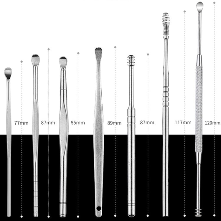 QILIZUO  3 Sets Stainless Steel Double-Ended Screw Ear Scoop - Ear Care Tools by PMC TechLife | Online Shopping South Africa | PMC TechLife