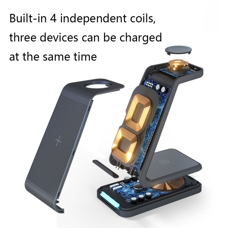 D2 3 In 1 15W Wireless Vertical Charger(White) - free shipping - PMC TechLife - Order now!