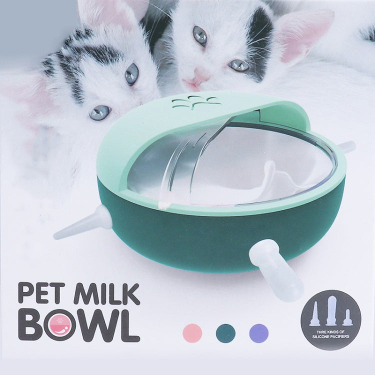 Multi-Mouth Pet Self-sucking Milk Bowl Feeders(Purple) - Food Bowls by PMC Jewellery | Online Shopping South Africa | PMC Jewellery