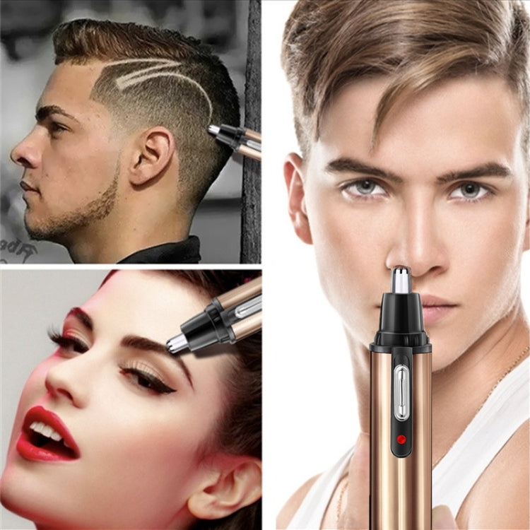 Electric Nose Hair Trimmer USB Rechargeable Eyebrow Trimmer Shaver( Blue) - free shipping - PMC TechLife - Order now!