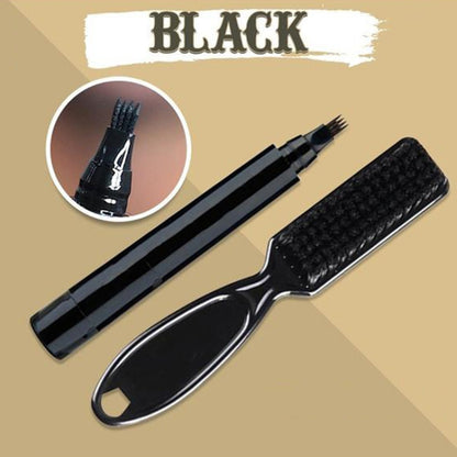 3 Sets Waterproof Beard Filler Beard Styling Pen(Black) - Face by PMC Jewellery | Online Shopping South Africa | PMC Jewellery