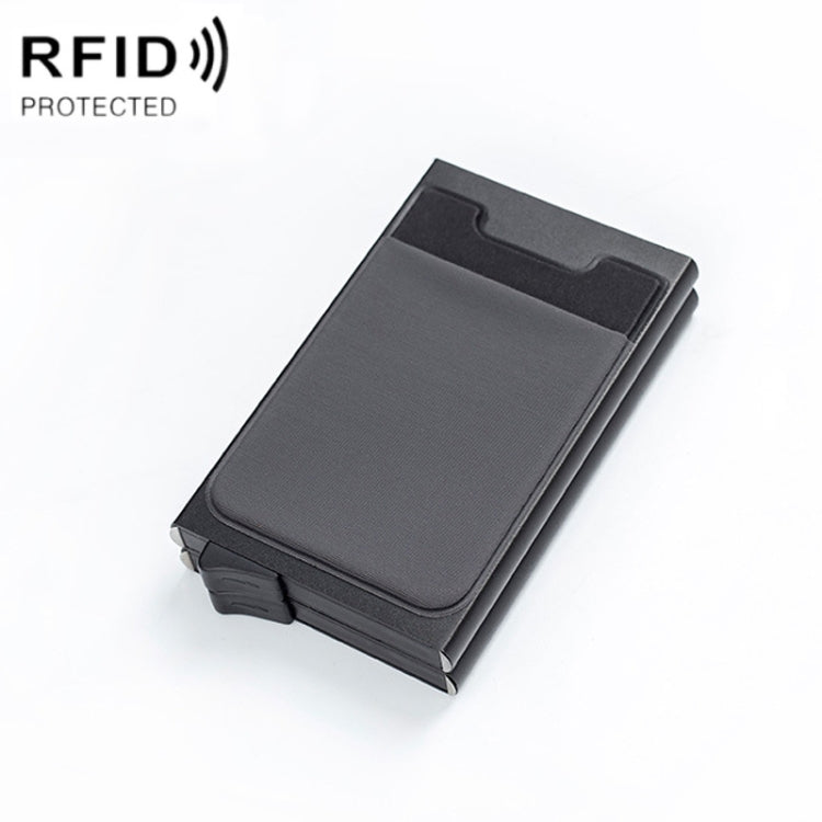 RFID Aluminum Alloy Anti-Degaussing Coin Card Holder(Black Grey) - free shipping - PMC TechLife - Order now!
