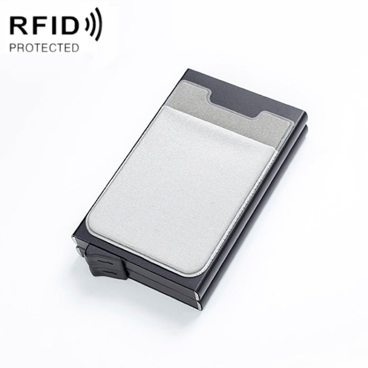RFID Aluminum Alloy Anti-Degaussing Coin Card Holder(Black Silver) - free shipping - PMC TechLife - Order now!