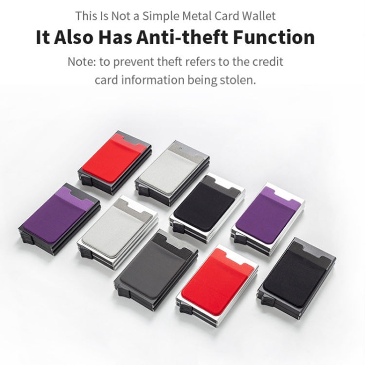 RFID Aluminum Alloy Anti-Degaussing Coin Card Holder(Black Silver) - free shipping - PMC TechLife - Order now!