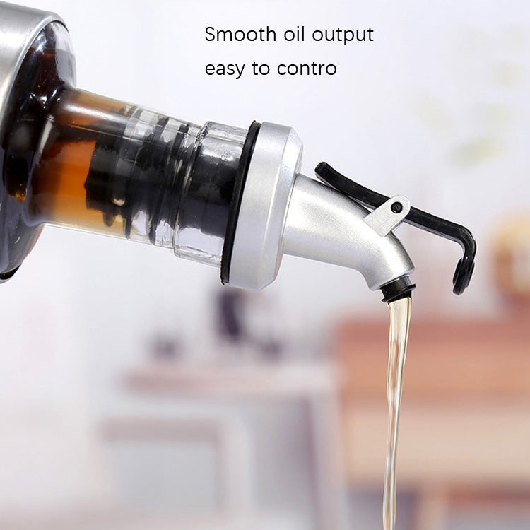 Stainless Steel Glass Oil Bottle Kitchen Pressed Seasoning Bottle, Capacity: 300ml - Condiment Bottles & Hip Flasks by PMC TechLife | Online Shopping South Africa | PMC TechLife
