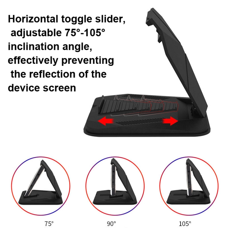 Car Sunshade Anti-Reflective Phone Tablet Holder Compatible with Folding Screen Phones(Matte Black) - Car Holders by PMC TechLife | Online Shopping South Africa | PMC TechLife
