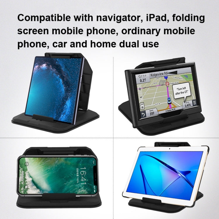 Car Sunshade Anti-Reflective Phone Tablet Holder Compatible with Folding Screen Phones(Matte Black) - Car Holders by PMC TechLife | Online Shopping South Africa | PMC TechLife
