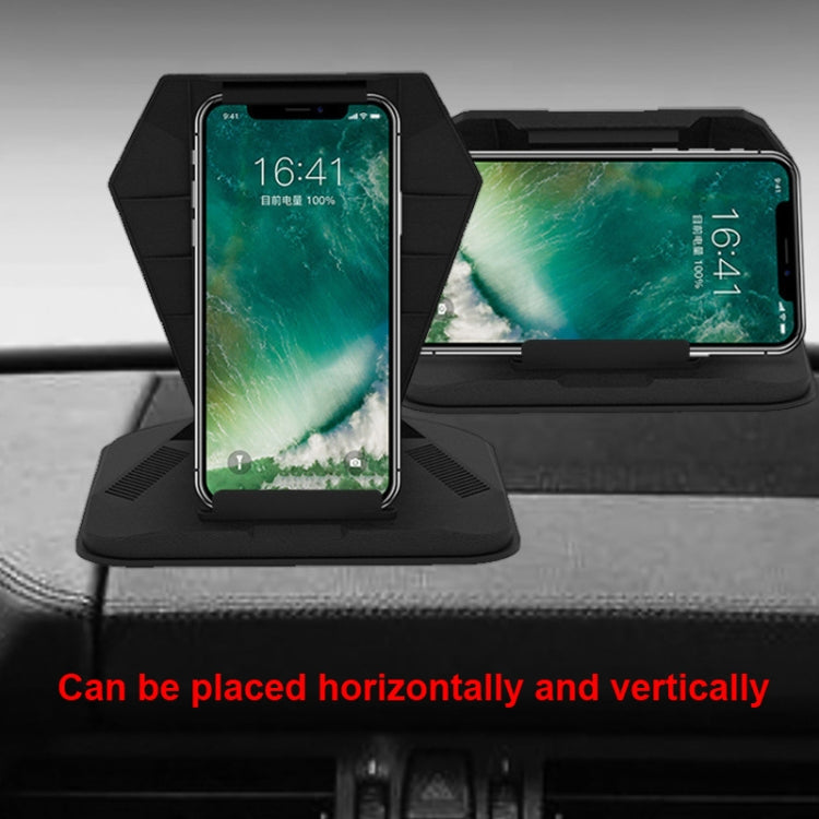 Car Sunshade Anti-Reflective Phone Tablet Holder Compatible with Folding Screen Phones(Matte Black) - Car Holders by PMC TechLife | Online Shopping South Africa | PMC TechLife
