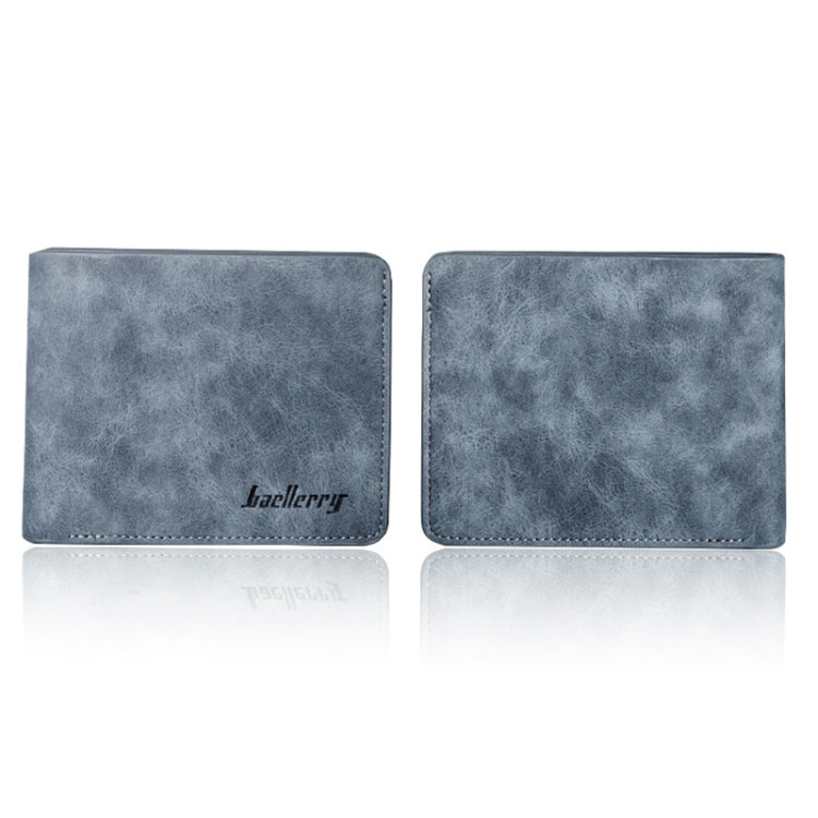 Baellerry BLR1152 Men Short Wallet Vintage Frosted Two Fold Wallet(Coffee Horizontal) - free shipping - PMC TechLife - Order now!