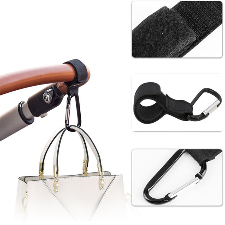 2 PCS Baby Stroller Convenient Carabiner Hook(Black) - Strollers Accessories by PMC TechLife | Online Shopping South Africa | PMC TechLife