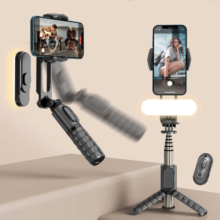 Removable Fill Light Phone Handheld Stabilizer with APP(Q09 Black) - Handheld Gimbals by PMC TechLife | Online Shopping South Africa | PMC TechLife
