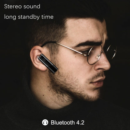 Single Ear 4.2 Bluetooth Headset Stereo HIFI Sports Wireless Bluetooth Headset(A2 White) - Bluetooth Earphone by PMC Jewellery | Online Shopping South Africa | PMC Jewellery