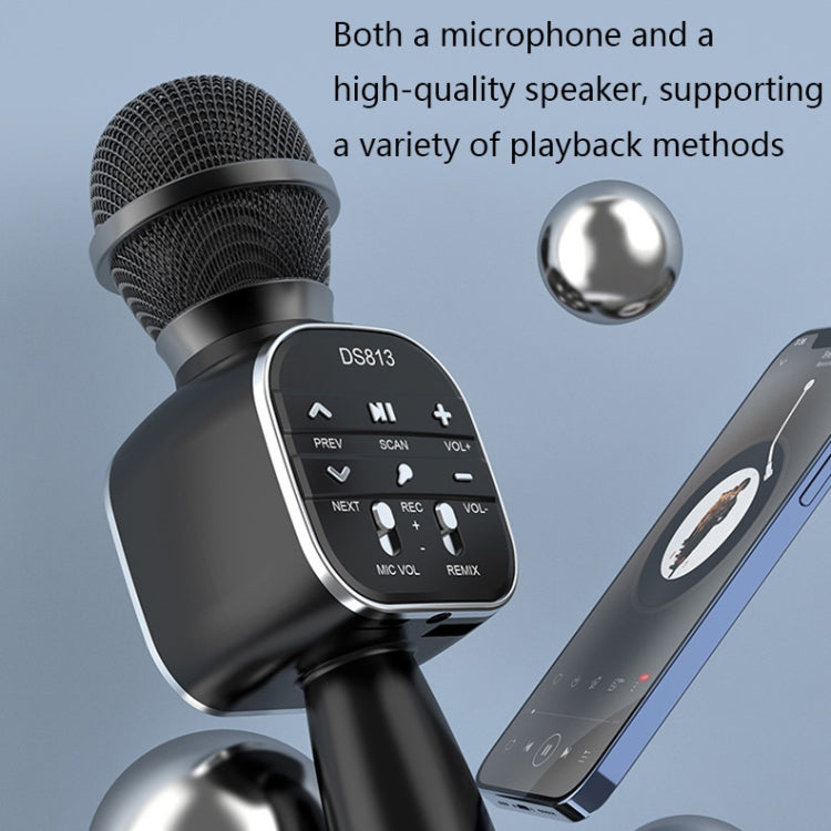 DS813 Live Wireless Bluetooth Microphone(Black) - Microphone by PMC TechLife | Online Shopping South Africa | PMC TechLife