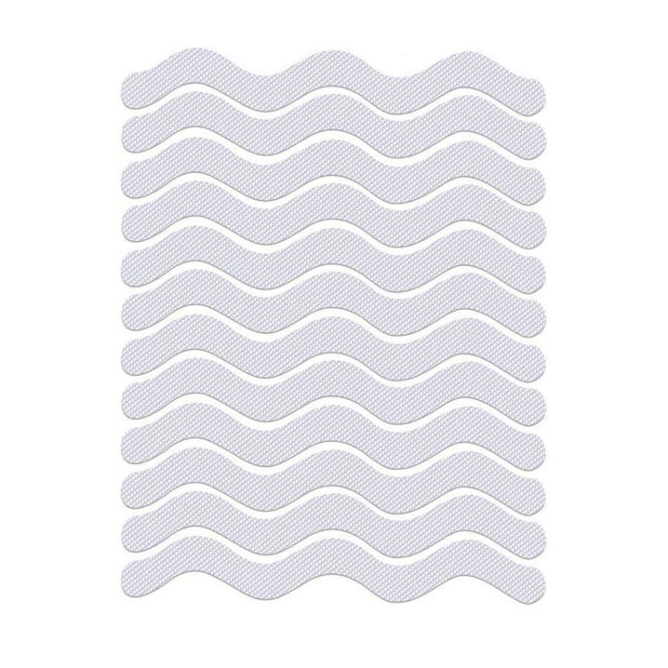24pcs /Bag Wavy Shaped Safety Bathtub Non-Slip Sticker, Specification:  1.3 x 18cm(Transparent) - free shipping - PMC TechLife - Order now!