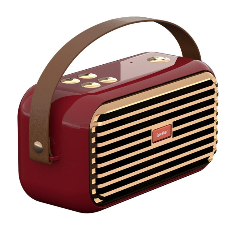 X7 Outdoor Portable Dual Speaker Wireless Bluetooth Retro Portable Speaker(Red) - Desktop Speaker by PMC TechLife | Online Shopping South Africa | PMC TechLife