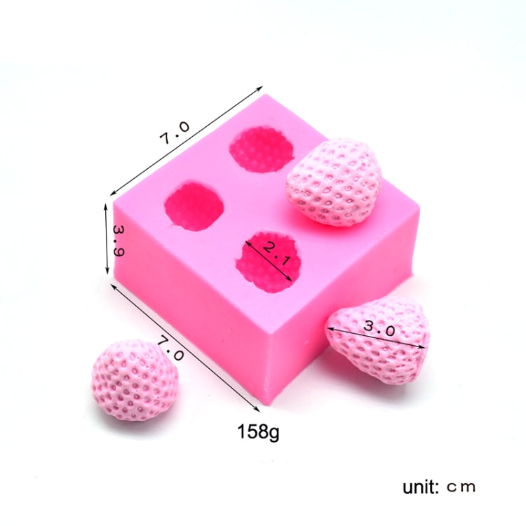 2 PCS Fondant Chocolate Cake Decorating Strawberry Silicone Mold(Pink) - free shipping - PMC TechLife - Order now!