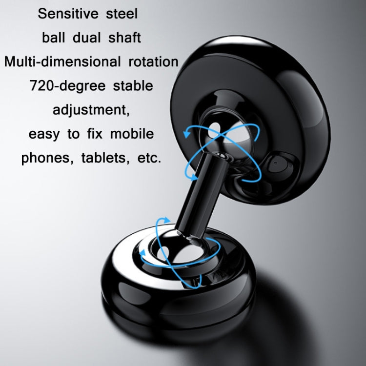 Car Aluminum Alloy Magnetic Mobile Phone Holder, Colour: Black (Luminous) - free shipping - PMC TechLife - Order now!