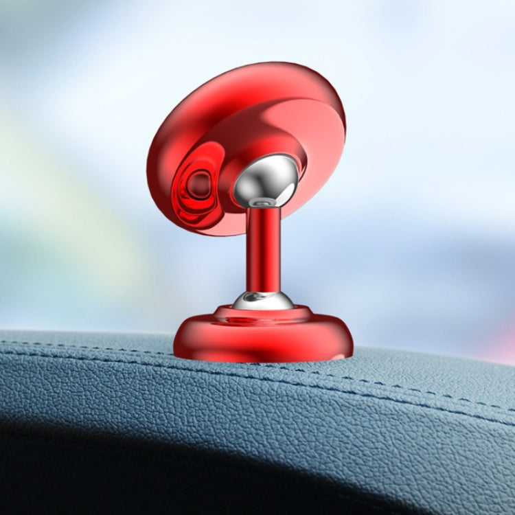 Car Aluminum Alloy Magnetic Mobile Phone Holder, Colour: Red (Luminous) - Car Holders by PMC TechLife | Online Shopping South Africa | PMC TechLife