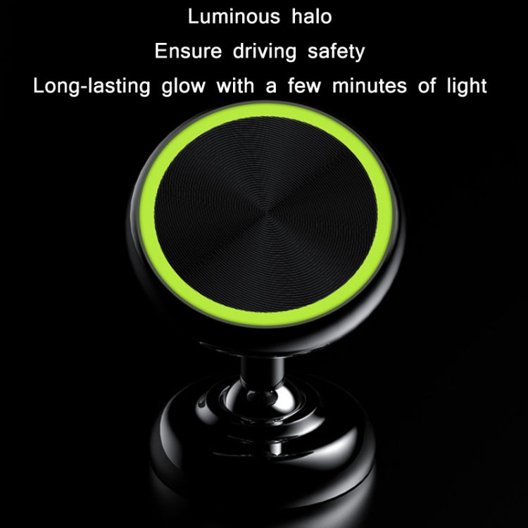Car Aluminum Alloy Magnetic Mobile Phone Holder, Colour: Red (Luminous) - Car Holders by PMC TechLife | Online Shopping South Africa | PMC TechLife