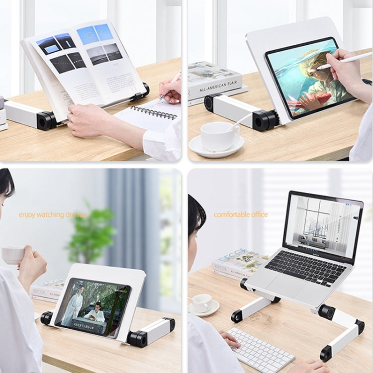 L03 Adjustable Lifting Reading Rack Book Holder Laptop Stand,Style��� Single Section Black - Holder & Storage Rack by PMC TechLife | Online Shopping South Africa | PMC TechLife