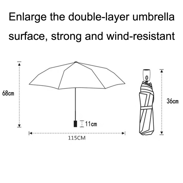 PARACHASE Ten-bone Double-layer Large Windproof Business Automatic Folding Umbrella(Black) - Umbrellas by PARACHASE | Online Shopping South Africa | PMC Jewellery