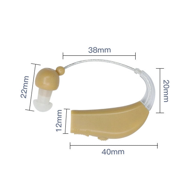 Elderly Use Can Charge Sound Amplifier Hearing Aid, Specification: EU Plug(Blue Double Machine+Black Charging Bin) - Hearing Aids by PMC Jewellery | Online Shopping South Africa | PMC Jewellery