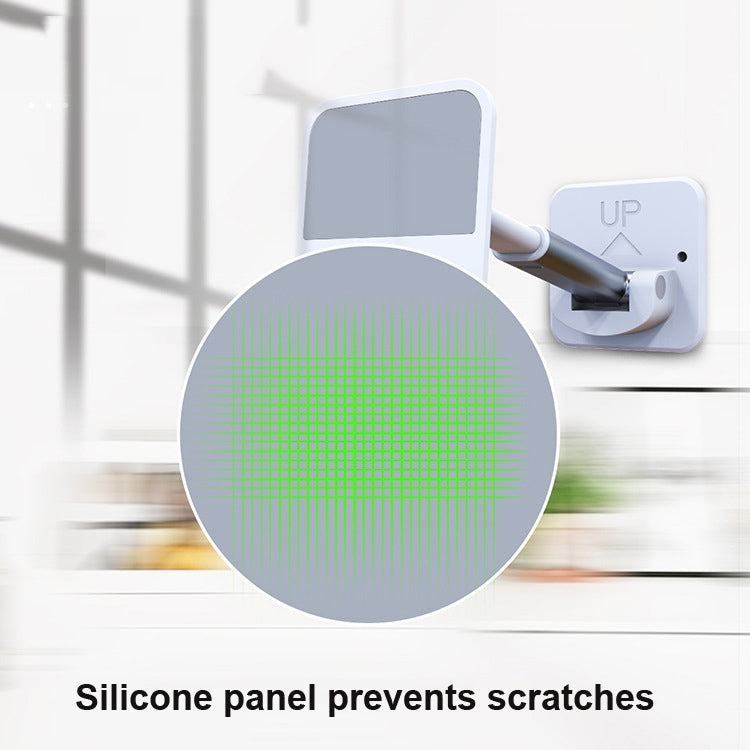 2 PCS T11 Wall Paste Mobile Phone Bracket Foldable Lift Bathroom Kitchen Wall Bracket(White) - free shipping - PMC TechLife - Order now!