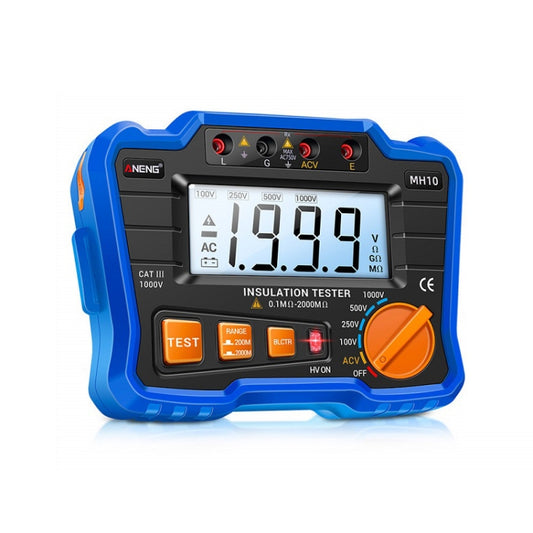 ANENG MH10 Digital High Precision Insulation Resistance Tester(Blue) - Battery & Resistance Tester by ANENG | Online Shopping South Africa | PMC Jewellery | Buy Now Pay Later Mobicred