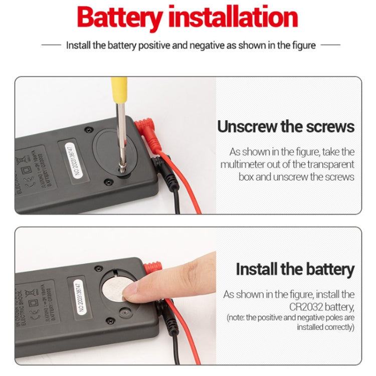 ANENG AN-101 Ultra-thin Mini Digital Display Voltage and Current Multimeter - free shipping - PMC TechLife - Order now!