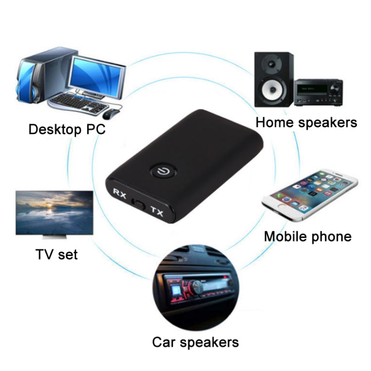B109S Bluetooth 5.0 Transmitter Receiver Suitable For 3.5MM Computer/TV/Speaker - Audio Receiver Transmitter by PMC TechLife | Online Shopping South Africa | PMC TechLife