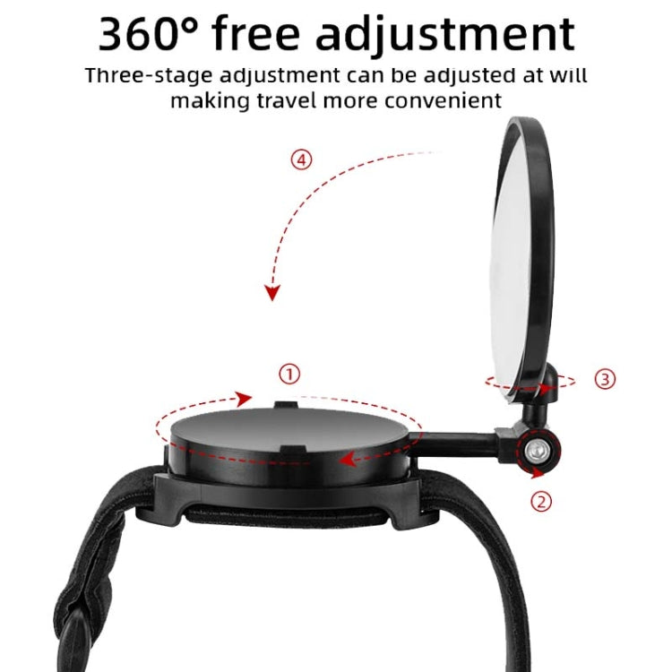 Bicycle Rearview Mirror With Wristband 360 Degree Rotating Mirror - free shipping - PMC TechLife - Order now!