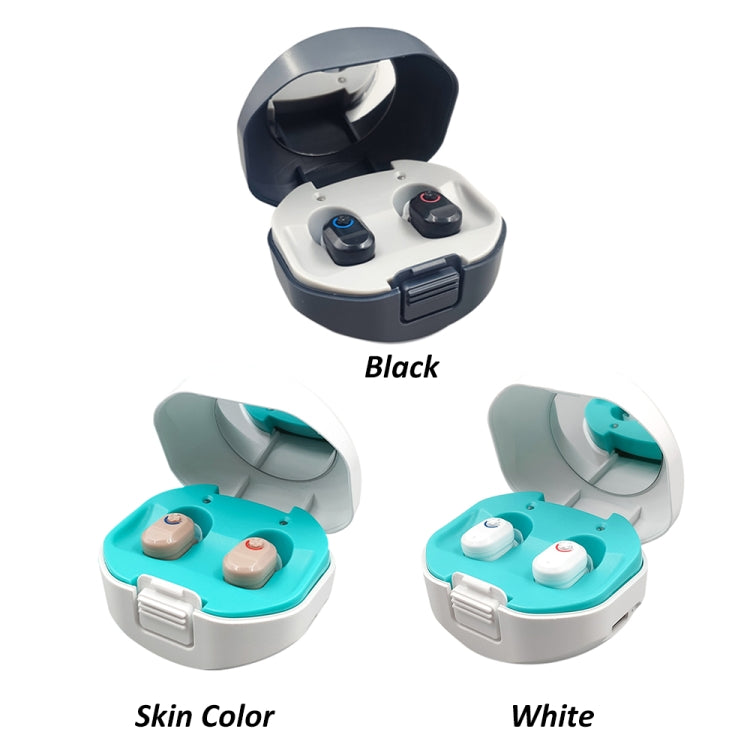 TWS On-Ear Sound Amplifier Hearing Aid with Charging Compartment(Black) - free shipping - PMC TechLife - Order now!