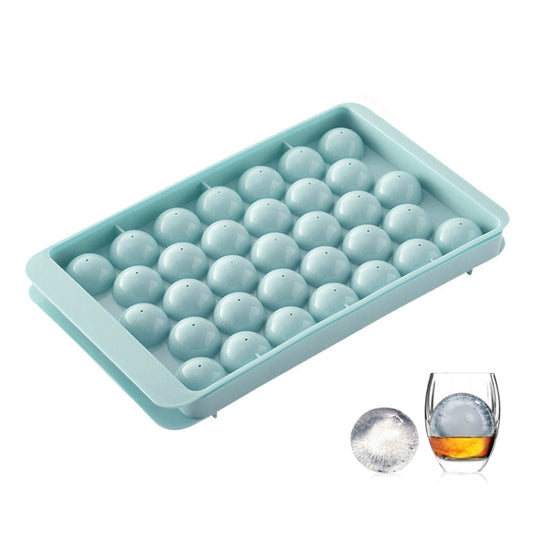 33 Grid Round Ice Hockey Mold With Lid Ice Box Small Marble Ice Tray, Random Color Delivery - Food Molds by PMC Jewellery | Online Shopping South Africa | PMC Jewellery