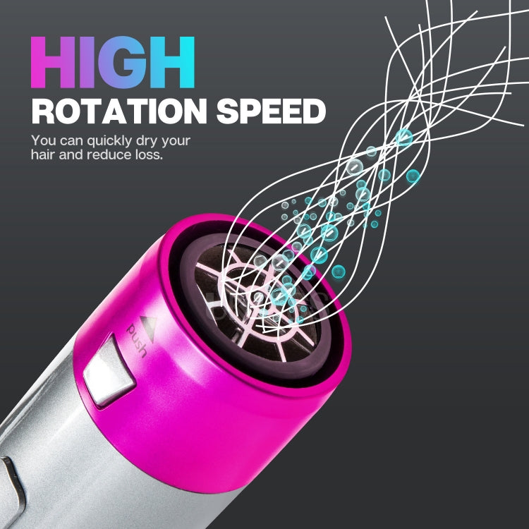 5-in-1 Hot-air Comb Automatic Straightening Dual-purpose Hair Dryer Black(US Plug) - Hair Curler by PMC TechLife | Online Shopping South Africa | PMC TechLife