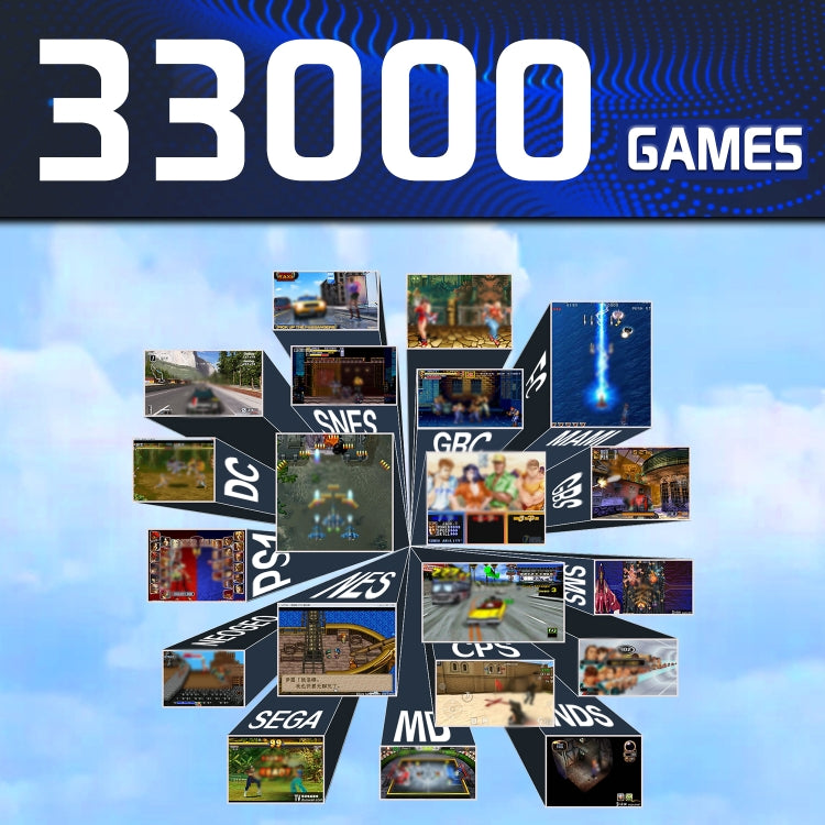Arcade Box 64G Wireless Video Game Machine Box 4K HD Display For PS1/PSP/N64/DC, EU Plug - free shipping - PMC TechLife - Order now!