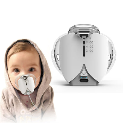 Hands-free Wearable Micro-mesh Nebulizer for Adults and Children ,Style: USB Style(Silver White) - Ultrasonic Atomizer by PMC Jewellery | Online Shopping South Africa | PMC Jewellery