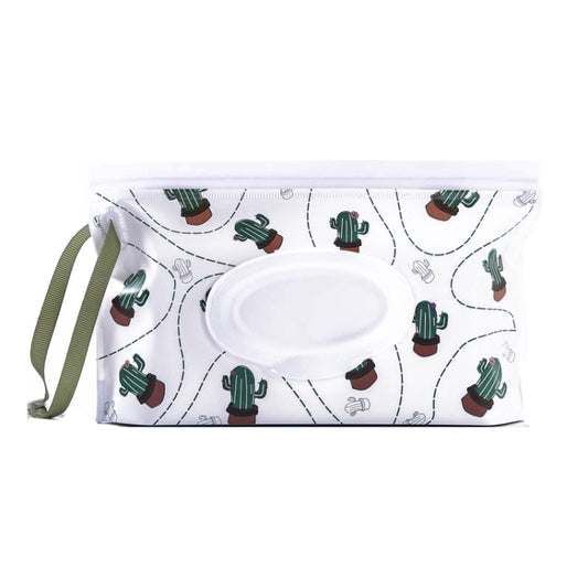 Baby EVA Wet Wipes Bag Portable Flip Removable Sanitary Wet Wipes Bag(Cactus) - Storage Bags by PMC Jewellery | Online Shopping South Africa | PMC Jewellery