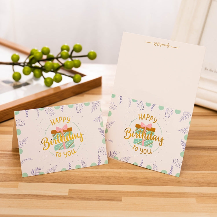 50 PCS Hot Stamping Embossed Birthday Card(7) - Cards & Invitations by PMC TechLife | Online Shopping South Africa | PMC TechLife