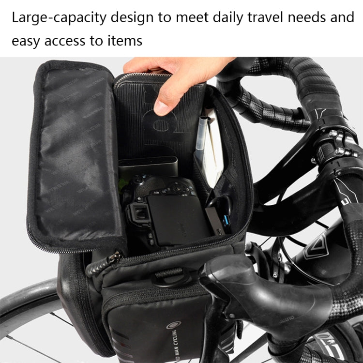 WILD MAN GS6 4L Outdoor Cycling Waterproof Bicycle Bag(Black) - free shipping - PMC TechLife - Order now!