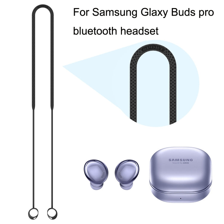 2 PCS Bluetooth Earphone Silicone Anti-Lost Cord For Samsung Glaxy Buds Pro(Blue) - Anti-lost & Holder by PMC TechLife | Online Shopping South Africa | PMC TechLife