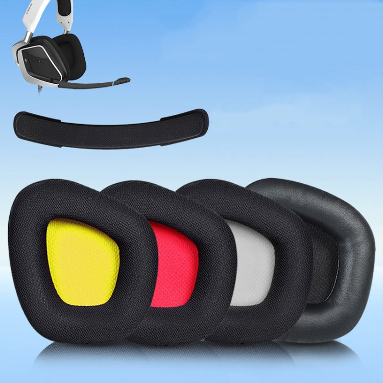 2 PCS Replacement Earpads for Corsair Void Pro Elite,Style: Red Bottom Grid - Earmuff & Pad by PMC TechLife | Online Shopping South Africa | PMC TechLife