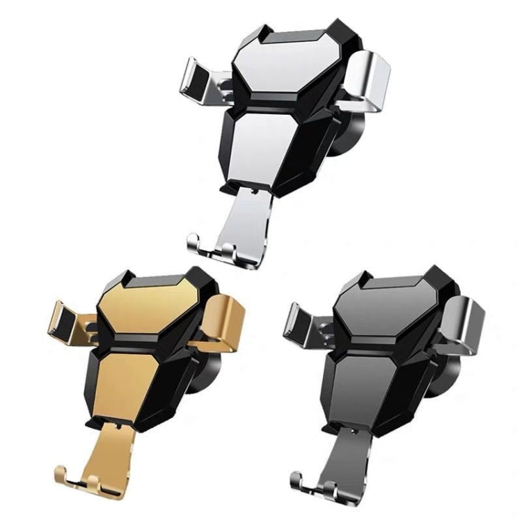 Universal Metal Gravity Car Phone Holder(Gold) - Car Holders by PMC TechLife | Online Shopping South Africa | PMC TechLife