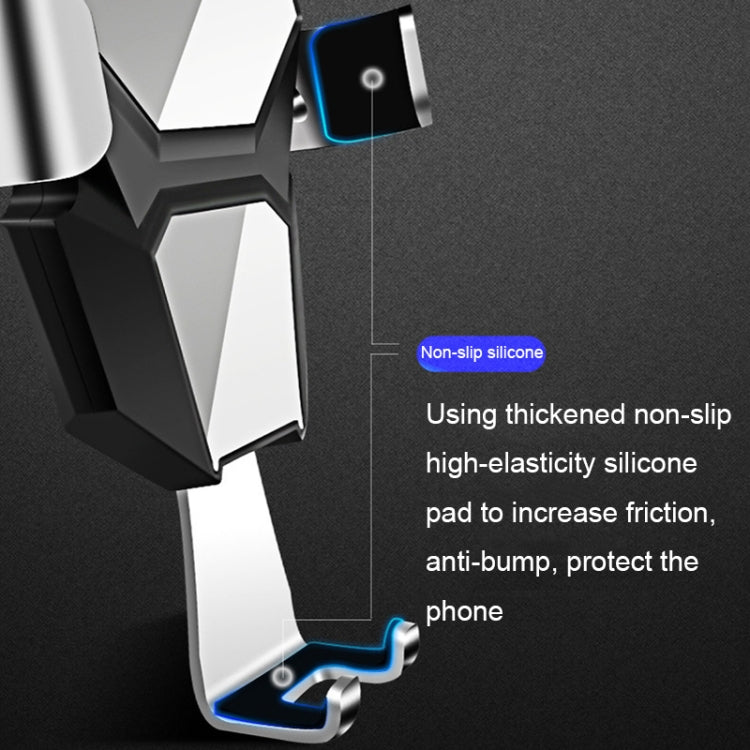 Universal Metal Gravity Car Phone Holder(Gold) - Car Holders by PMC TechLife | Online Shopping South Africa | PMC TechLife