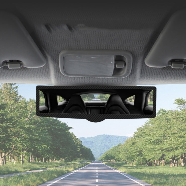 CZC-255 Carbon Fiber Indoor Rearview Mirror Modified Suction Cup Endoscope Auxiliary Mirror(White Mirror) - Interior Mirrors by PMC TechLife | Online Shopping South Africa | PMC TechLife