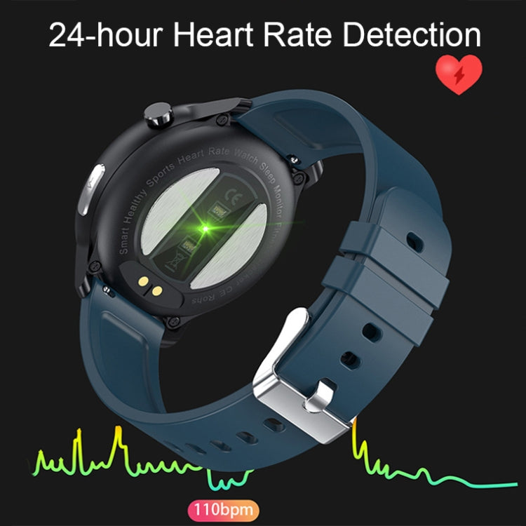 LOANIY E80 1.3 Inch Heart Rate Detection Smart Watch, Color: Red Silicone - free shipping - PMC TechLife - Order now!