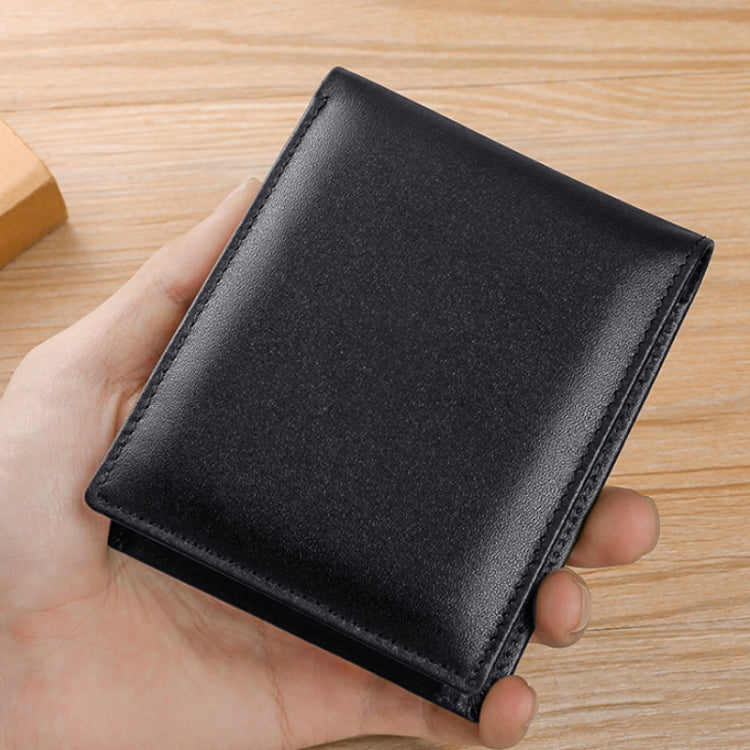 TP-215 Leather RFID Anti-theft Tri-fold Short Wallet(Orange) - free shipping - PMC TechLife - Order now!