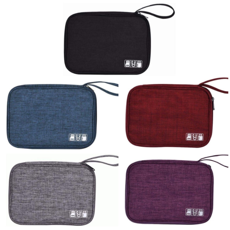 Travel Portable Strap Data Cable Storage Bag(Grey) - Others by PMC TechLife | Online Shopping South Africa | PMC TechLife | Buy Now Pay Later Mobicred