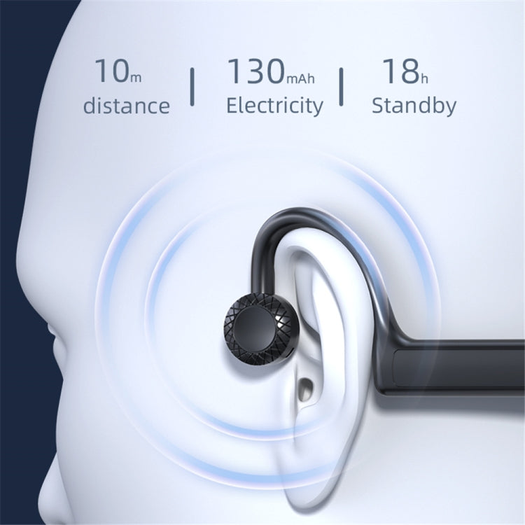 KS-19 Bluetooth Headset Sound Conducting Hanging Neck Business Headphones(Black) - Neck-mounted Earphone by PMC TechLife | Online Shopping South Africa | PMC TechLife
