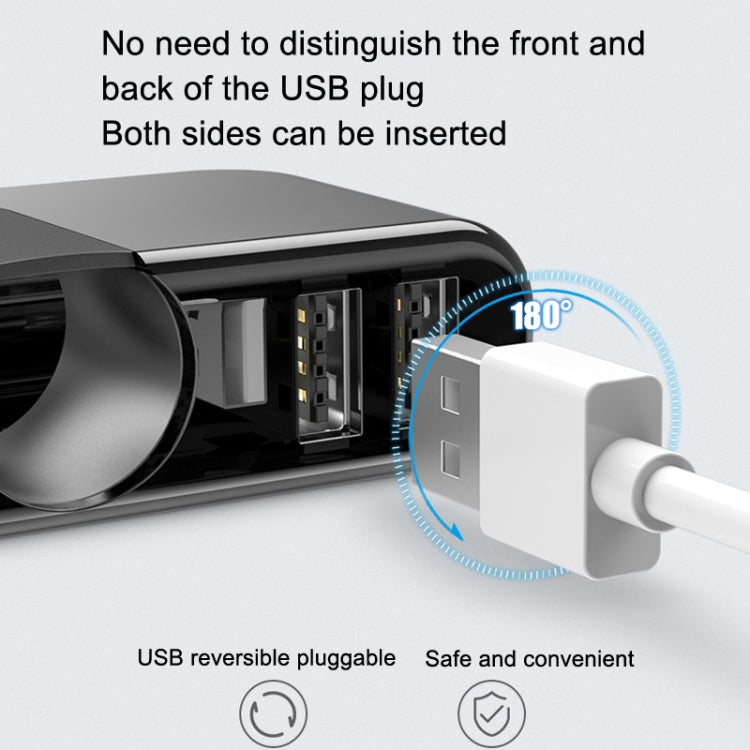 SHUNWEI Car Cigarette Lighter Charger 12/24V USB Converts Socket, Style: 3 Holes 2 USB - Car Charger by SHUNWEI | Online Shopping South Africa | PMC Jewellery