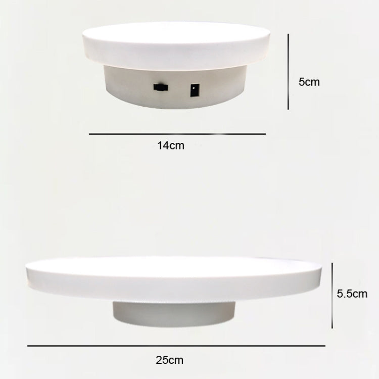 Photography Electric Turntable Automatic Rotating Display Stand,Style: Plug -in 2 In 1 30/35 cm -  by PMC Jewellery | Online Shopping South Africa | PMC Jewellery